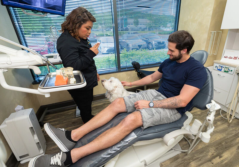discussing oral surgery options at Brentwood Dental Excellence